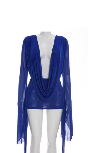 Aaliyah Mini Dress X Blue