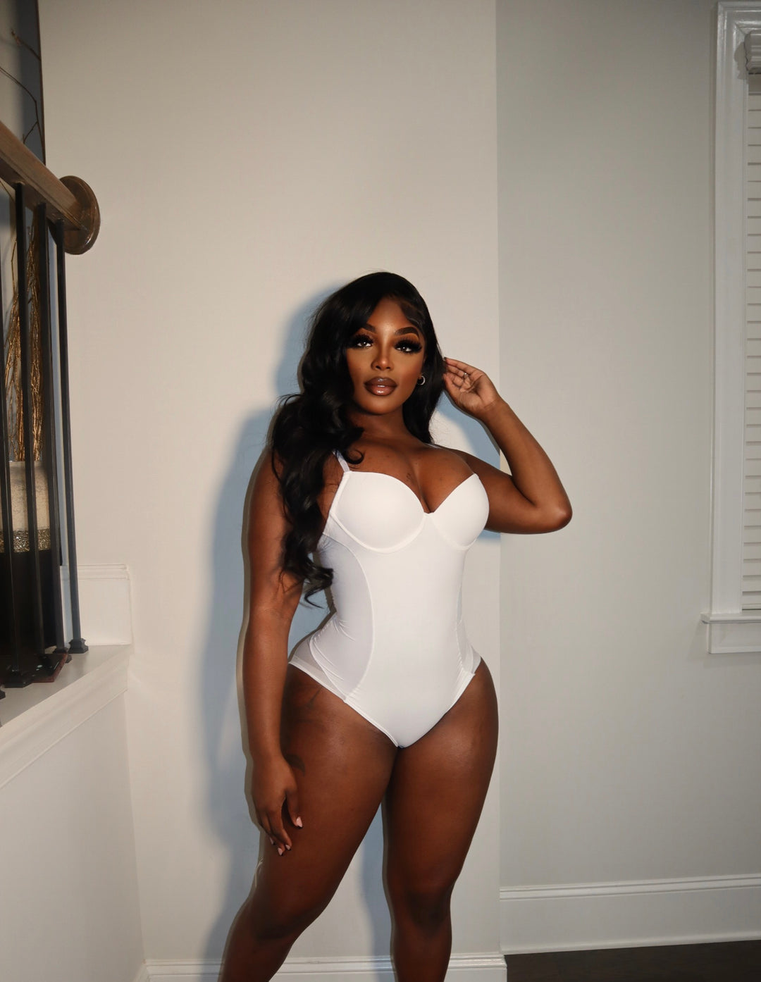 Snatched Bodysuit white
